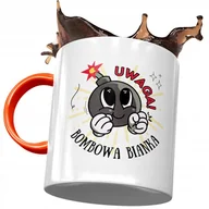 Kubki - Kubek Pomarańczowy Dla Bianki Żony Przyjaciółki z Nadrukiem ze Zdjęciem + Opakowanie na prezent (wzór 02) - miniaturka - grafika 1