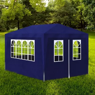 vidaXL Namiot imprezowy, 3 x 4 m, niebieski - Altany ogrodowe - miniaturka - grafika 1
