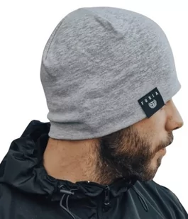 Czapka szara klasyczna logo Furia - Czapki i chusty sportowe męskie - miniaturka - grafika 1