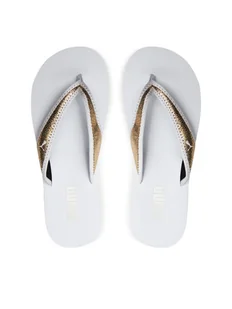 Puma Japonki Sandy Flip Metallic Shine 700511-01 Biały - Klapki i japonki damskie - miniaturka - grafika 1