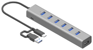 i-tec USB-C/USB-A Charging Metal HUB 7 Port C31HUBMETAL703 - Adaptery i przejściówki - miniaturka - grafika 1