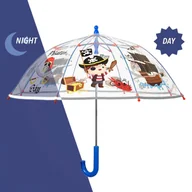 Parasole - Parasolka Dziecięca Przezroczysta Perletti Z Odblaskową Lamówką - Pirat - miniaturka - grafika 1