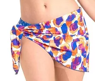 Spódnice - AquaFeeL Damska spódnica Sarong z materiału pochodzącego z recyklingu, Niebieski/kolorowy, jeden rozmiar - miniaturka - grafika 1