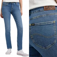 Spodnie damskie - Lee SCARLETT SKINNY Vintage Mid RURKI ELASTYCZNY BLUE DżINS W30 L33 - miniaturka - grafika 1