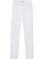 Spodenki damskie - Calvin Klein Dżinsy - Skinny fit - w kolorze białym - miniaturka - grafika 1