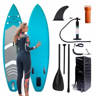 DESKA SUP PADDLE BOARD 320 CM POMPOWANA DO PŁYWANIA WYTRZYMAŁA ZESTAW - Deski SUP i akcesoria - miniaturka - grafika 1