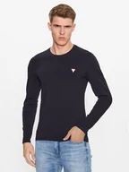 Koszulki męskie - Guess Longsleeve M2YI28 J1314 Granatowy Slim Fit - miniaturka - grafika 1