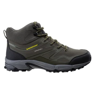 Buty trekkingowe męskie Hi-Tec Męskie buty Hi-tec Hendon Mid Wp zielono-czarne rozmiar 42 - Buty trekkingowe męskie - miniaturka - grafika 1