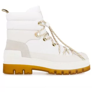 Buty Tommy Hilfiger Laced Outdoor FW0FW06610-YBL - beżowe - Śniegowce damskie - miniaturka - grafika 1