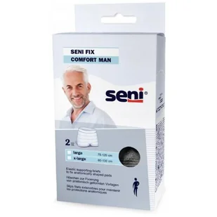 SENI Fix Comfort Man Elastyczne majtki mocujące dla mężczyzn L czarne, 2szt. - Bielizna lecznicza - miniaturka - grafika 1