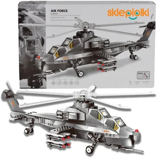 KLOCKI KONSTRUKCYJNE HELIKOPTER BOJOWY WOJSKOWY MILITARIA DLA DZIECI MODEL - Klocki KLOCKI KONSTRUKCYJNE HELIKOPTER BOJOWY WOJSKOWY MILITARIA DLA DZIECI MODEL - Klocki - miniaturka - grafika 1