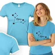 Koszulki i topy damskie - Koszulka Damska TURKUSOWA DLA ZODIAKARY Wzory - S - miniaturka - grafika 1