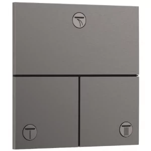 HANSGROHE 15573340 ShowerSelect Comfort E Zawór odcinający, podtynkowy do 3 odbiorników Czarny Chrom Szczotkowany - Baterie podtynkowe - miniaturka - grafika 1