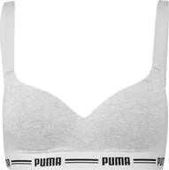 Biustonosze - Stanik damski sportowy Puma Padded Top 1P Hang szary 907863 03-S - miniaturka - grafika 1