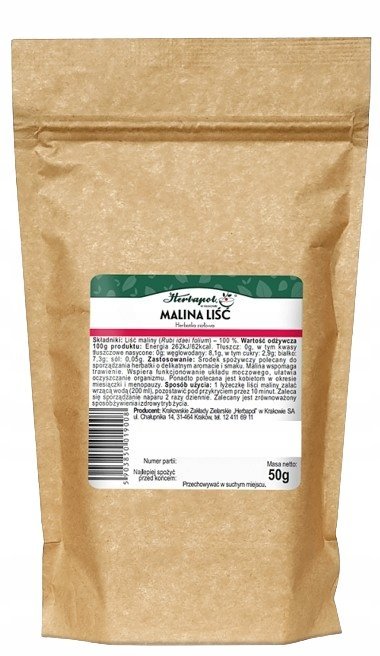 Malina Liść 50g HERBAPOL KRAKÓW