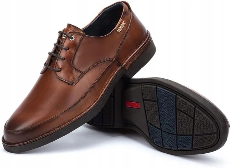 PIKOLINOS ELEGANCKIE PÓŁBUTY MĘSKIE ZE SKÓRY NATURALNEJ BRĄZOWE 41 16LA
