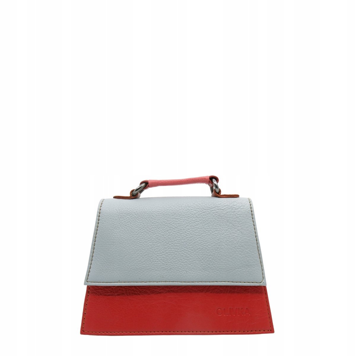 Torebka damska skórzana do ręki, na ramię, mała, oryginalna OLIVKA