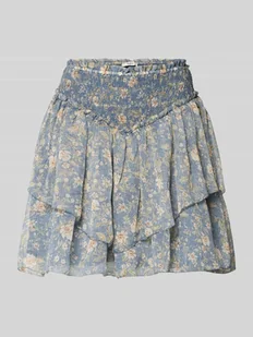 Spódnica szyfonowa rozkloszowana z kwiatowym wzorem na całej powierzchni model ‘LULA SKIRT’ - Spódnice - miniaturka - grafika 1