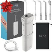 Irygatory do zębów - Przenośny Irygator Do Zębów Bezprzewodowy Dentystyczny Mocny Podróżny Biały - miniaturka - grafika 1