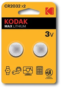 Kodak CR2032 Single-use battery Lithium 2 vnt - Baterie i akcesoria - miniaturka - grafika 1
