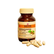 Witaminy i minerały - ASHWAGANDHA EKSTRAKT (450 mg) Suplement diety, 60 kaps. - SATTVA - miniaturka - grafika 1