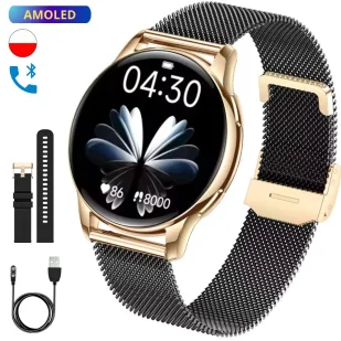Rubicon Diana RBN-Diana-BLK-GOLD - Smartwatch - miniaturka - grafika 1