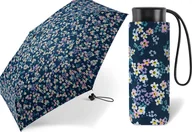 Parasole - Parasol automatyczny Happy Rain Essentials Ultra Mini Milefleurs Granatowy - miniaturka - grafika 1