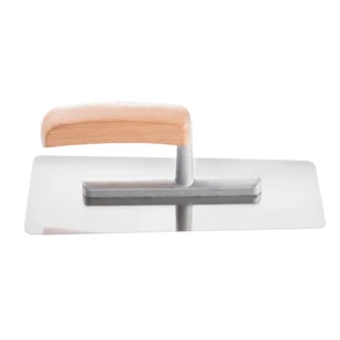 Paca wenecka STUCCO seria 25 ze stali nierdzewnej 20 x 8 x 8 cm drewniana rączka Hardy - Narzędzia murarskie - miniaturka - grafika 1