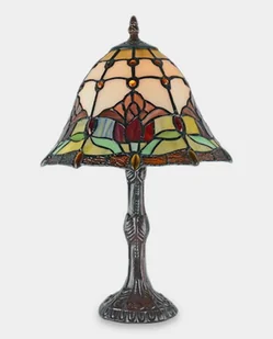 Lampa Witrażowa w Stylu Tiffany Tulipan Średnia - Lampy stojące - miniaturka - grafika 1