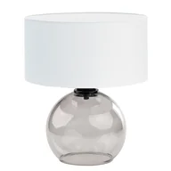 Lampy stojące - Szklana lampa stołowa z abażurem LUTON - miniaturka - grafika 1