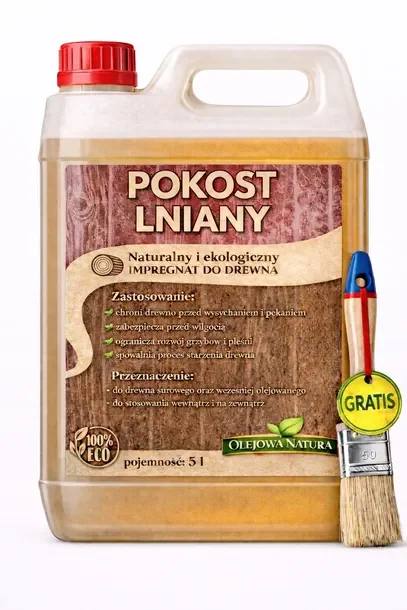 Impregnat Do Drewna Ekologiczny Pokost Lniany Bejca Gratis 5l