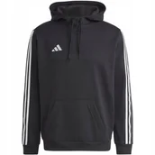 Bluzy męskie - Bluza męska adidas Tiro 23 League Sweat Hoodie czarno-biała HS3598 L - miniaturka - grafika 1
