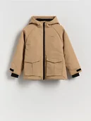 Kurtki i płaszcze dla chłopców - Reserved - Ocieplana kurtka parka - beżowy - miniaturka - grafika 1