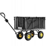 Pozostałe narzędzia ogrodowe - Wózek ogrodowy Bodo, czarny - miniaturka - grafika 1