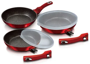 Komplet patelni z odpinanymi rączkami B7-F68 - Zestawy garnków i patelni - miniaturka - grafika 1