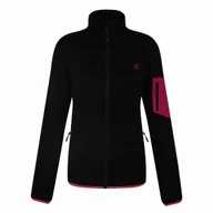 Bluzy sportowe damskie - Bluza damska Dare 2b W Torrek Fleece Rozmiar: L / Kolor: czarny/różówy - miniaturka - grafika 1