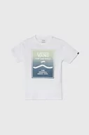 Koszulki dla dziewczynek - Vans t-shirt bawełniany dziecięcy PRINT BOX 2.0 kolor biały z nadrukiem - miniaturka - grafika 1