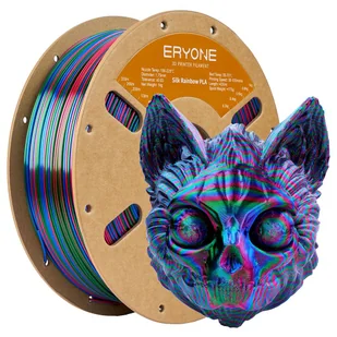 ERYONE Silk Twist Rainbow PLA Filament 1kg - Vortex Red 1293139EUDF - Filamenty i akcesoria do drukarek 3D - miniaturka - grafika 1
