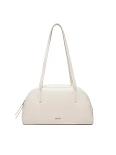 Calvin Klein Torebka Ck Glide Elongated Shoulder Bag K60K612819 Biały - Torebki damskie - miniaturka - grafika 1