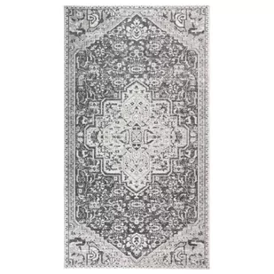 vidaXL Dywan zewnętrzny o płaskim splocie, 115x170 cm, jasnoszary vidaXL - Dywany zewnętrzne - miniaturka - grafika 1