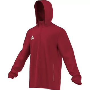 Kurtki męskie - Adidas Core męska kurtka przeciwdeszczowa, czerwony, S S22278 - grafika 1