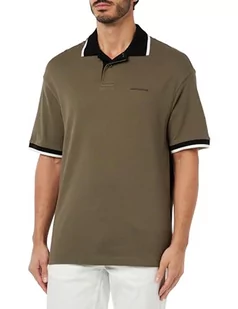 Armani Exchange Męska koszulka polo, Brown, L - Koszulki męskie - miniaturka - grafika 1