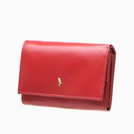 Portfele - Portfel Damski Skórzany Mały Na Karty PUCCINI Czerwony MU1600-3E - miniaturka - grafika 1
