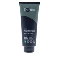 Żele pod prysznic dla mężczyzn - Derma Derma Man Showergel 3w1 - 350ml żel pod prysznic - miniaturka - grafika 1