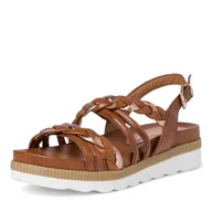 Sandały damskie - MARCO TOZZI Sandały damskie 2-28412-28, brązowy - Cognac Ant Com - 40 EU - miniaturka - grafika 1