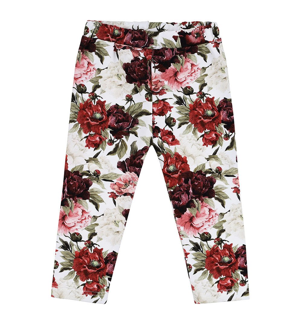 Legginsy niemowlęce Czerwone Kwiaty - 62