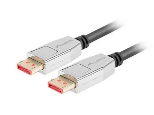 LANBERG Kabel DisplayPort Lanberg M/M v1.4 1m 8K czarny CA-DPDP-20CU-0010-BK - Kable - miniaturka - grafika 3