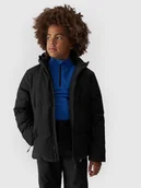 Kurtki i płaszcze dla chłopców - 4F Kurtka narciarska membrana 5000 chłopięca - czarna 128 (7-8 lat) - miniaturka - grafika 1