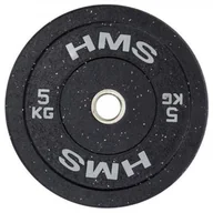 Pozostały sprzęt i akcesoria do ćwiczeń - HMS OBCIĄŻENIE TALERZ OLIMPIJSKI BUMPER 5KG HTBR05 17-61-025 - miniaturka - grafika 1