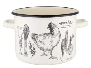 Garnek emaliowany Emalia Polska Pleszew Rosół 20 cm 4,8 l - Garnki - miniaturka - grafika 1